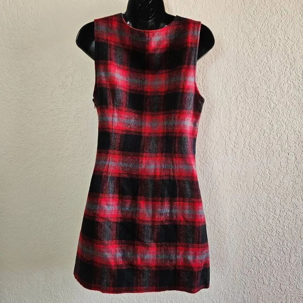 Free People Plaid Embroidered Dress - Picture 7 of 9